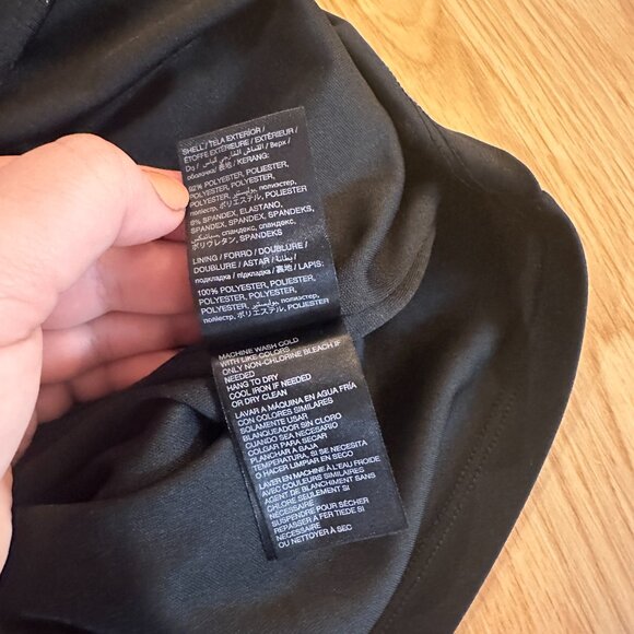 Bebe Removable Peplum Black Cocktail Dress Sleeveless Size 10 - Picture 7 of 7